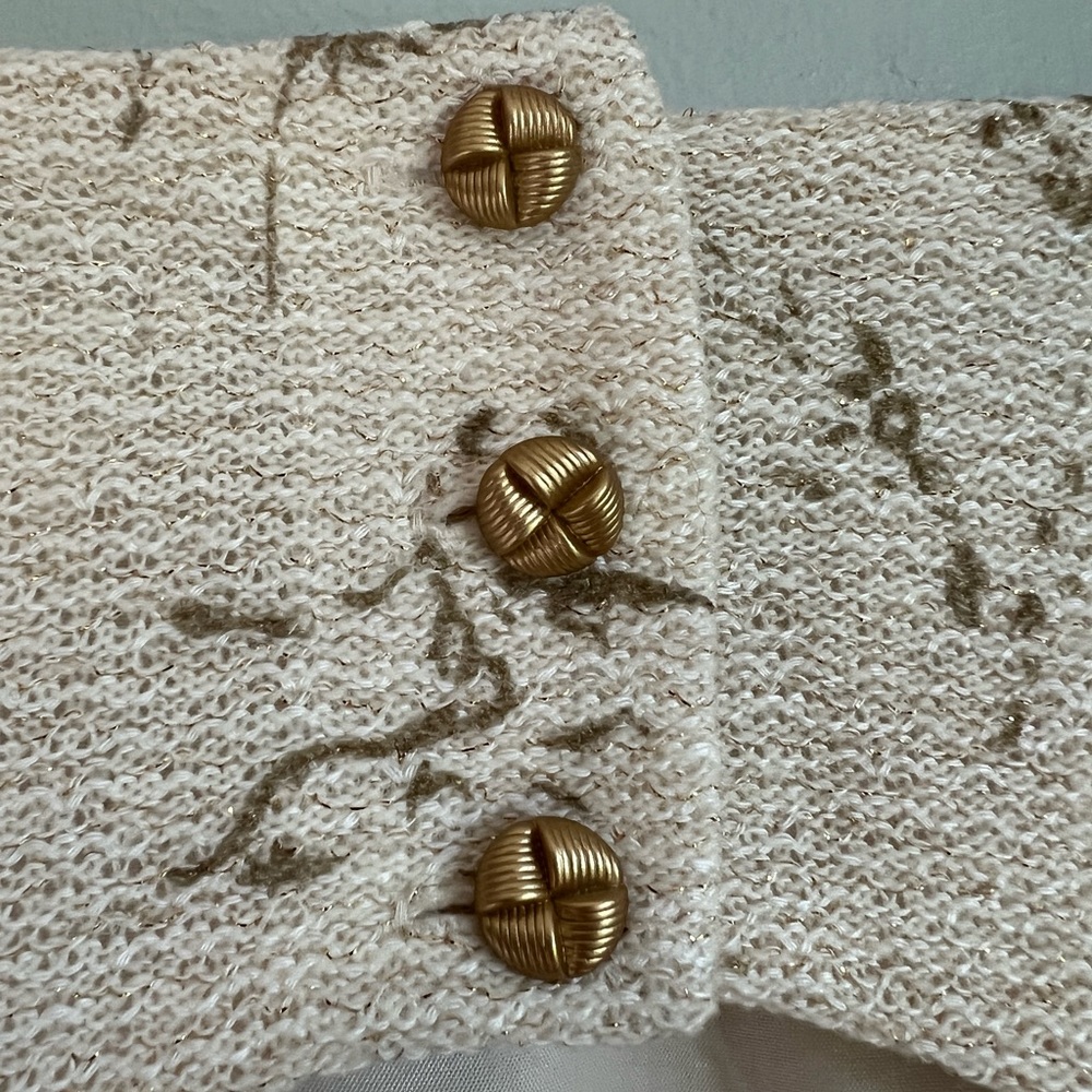 Moulinette Soeurs | Gold Window Pane Peplum Dress - Picture 4 of 5